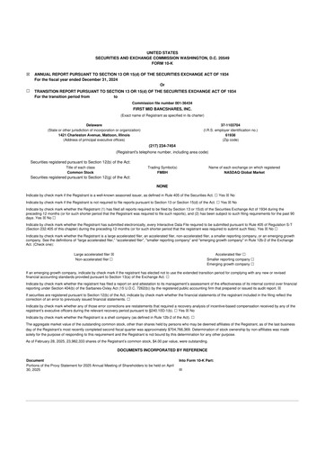 Vorschaubild First Mid Bancshares 10-K Jahresbericht 2024