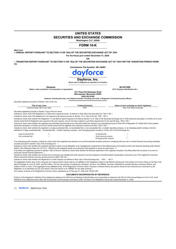 Thumbnail Dayforce 10-K Annual Report 2024