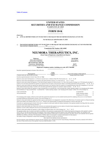 Thumbnail Neumora Therapeutics 10-K Annual Report 2024