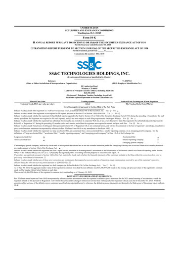 Thumbnail SS&C Technologies
 10-K Annual Report 2024