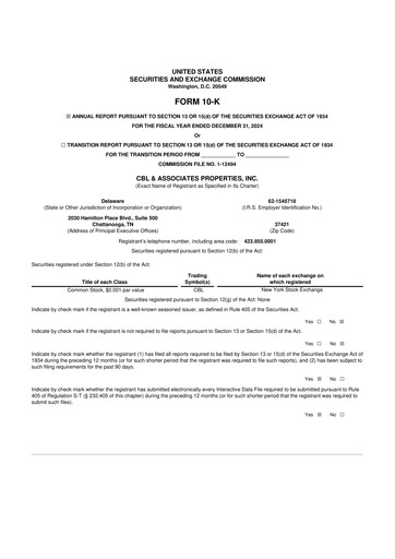 Thumbnail CBL Properties
 10-K Annual Report 2024