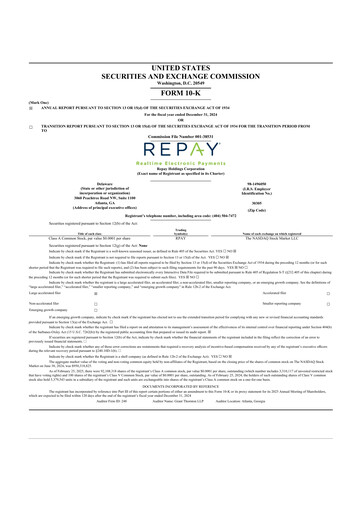 Thumbnail Repay Holdings 10-K Annual Report 2024