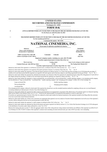 Thumbnail National CineMedia 10-K Annual Report 2024