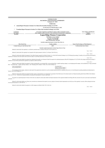 Thumbnail Logan Ridge Finance 10-K Annual Report 2024