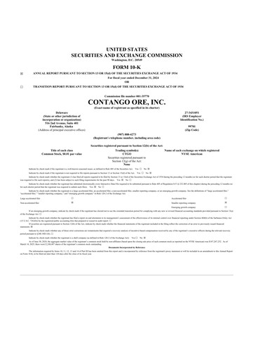 Thumbnail Contango Ore 10-K Annual Report 2024