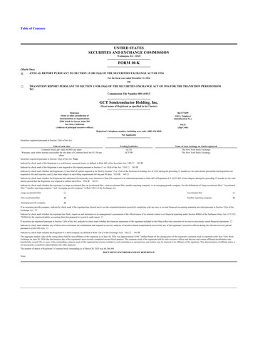 Vorschaubild GCT Semiconductor 10-K Jahresbericht 2024