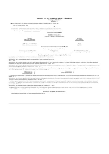 Thumbnail ECB Bancorp 10-K Annual Report 2024