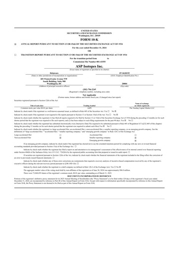 Thumbnail ASP Isotopes 10-K Annual Report 2024