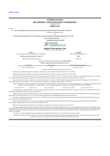 Vorschaubild Applied Therapeutics 10-K Jahresbericht 2024