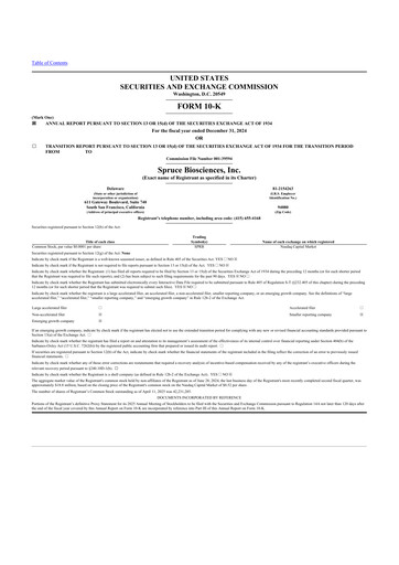 Thumbnail Spruce Biosciences 10-K Annual Report 2024