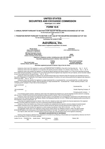 Thumbnail AstroNova, Inc. 10-K Annual Report 2025