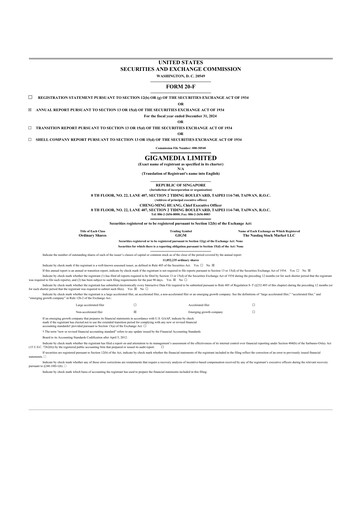 Thumbnail GigaMedia 20-F Annual Report 2024