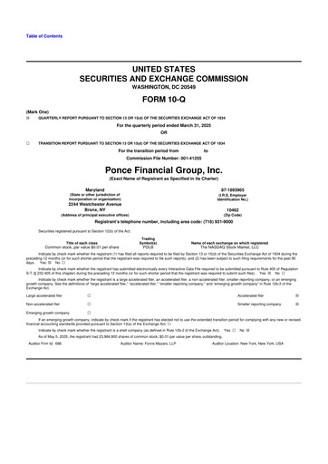 Thumbnail Ponce Financial Group 10-Q Quarterly Report FY2025 