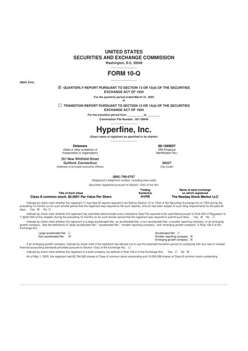 Miniature Hyperfine 10-Q Rapport trimestriel 2025 