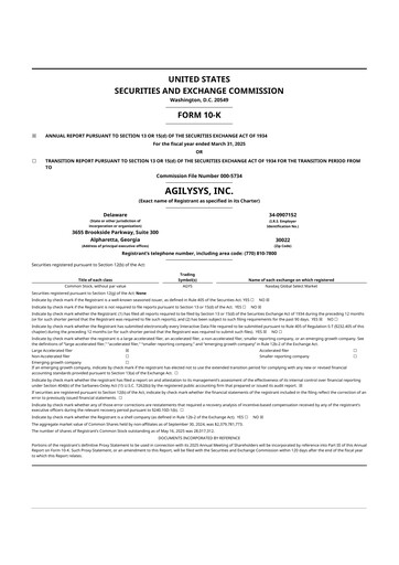 Thumbnail Agilysys 10-K Annual Report 2025