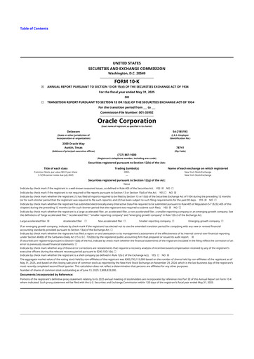 Thumbnail Oracle 10-K Annual Report 2025