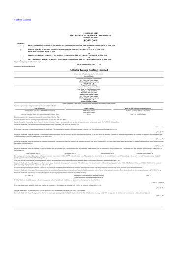 Thumbnail Alibaba 20-F Annual Report 2025