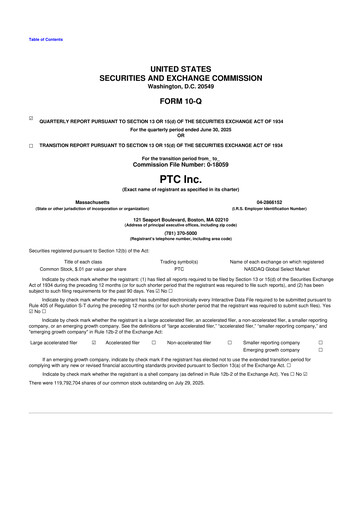 Thumbnail PTC 10-Q Quarterly Report FY2025 