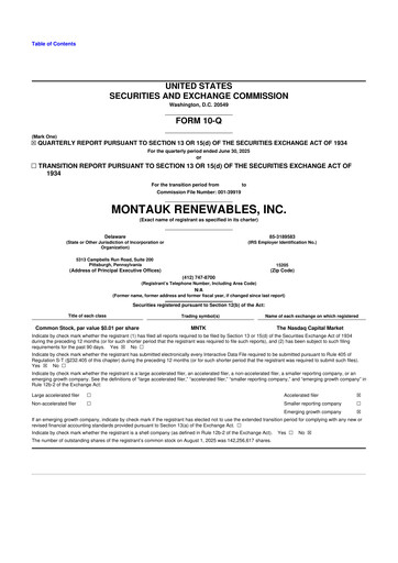 Thumbnail Montauk Renewables 10-Q Quarterly Report FY2025 