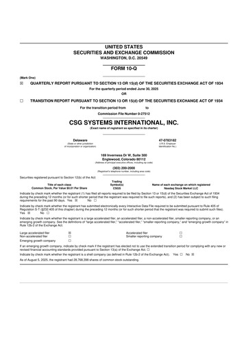 Thumbnail CSG International
 10-Q Quarterly Report FY2025 