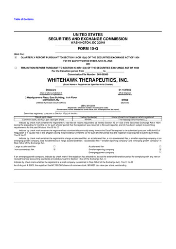 Miniature Aadi Bioscience 10-Q Rapport trimestriel 2025 