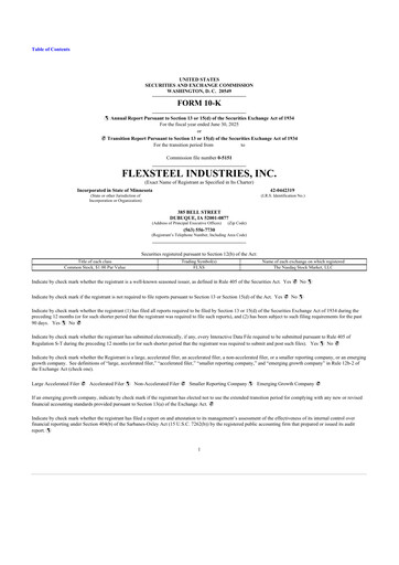 Thumbnail Flexsteel Industries 10-K Annual Report 2025