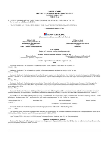 Thumbnail Henry Schein
 10-K Annual Report 2015