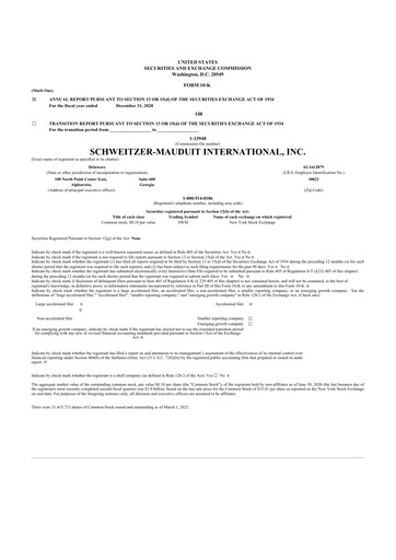 Miniature Mativ Holdings 10-K Rapport annuel 2020