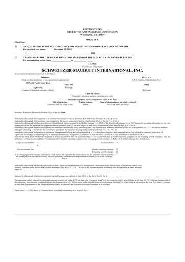 Miniature Mativ Holdings 10-K Rapport annuel 2020