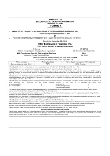 Vorschaubild Riley Exploration Permian 10-K Jahresbericht 2024