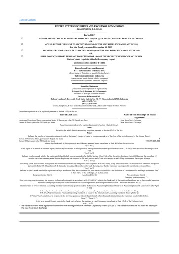 Thumbnail Telkom Indonesia 20-F Annual Report 2017