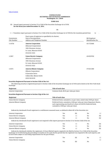 Thumbnail Ameren
 10-K Annual Report 