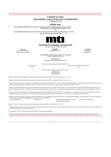 Thumbnail Soluna Holdings 10-K Annual Report 2016