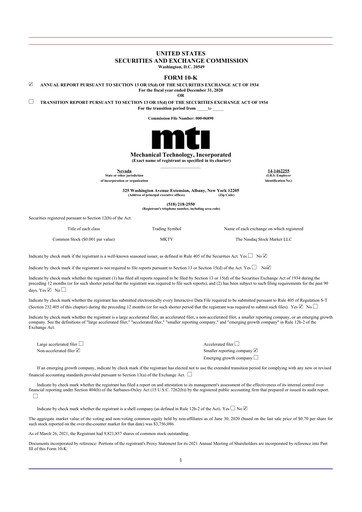 Thumbnail Soluna Holdings 10-K Annual Report 2020