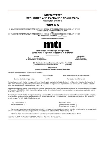 Vorschaubild Soluna Holdings 10-Q Quartalsbericht 2020 