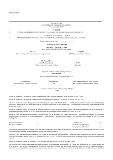 Thumbnail Lifecore Biomedical 10-K Annual Report 2020