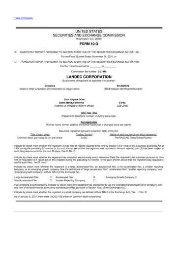 Thumbnail Lifecore Biomedical 10-Q Quarterly Report FY 