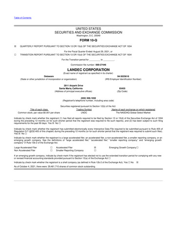 Thumbnail Lifecore Biomedical 10-Q Quarterly Report FY 