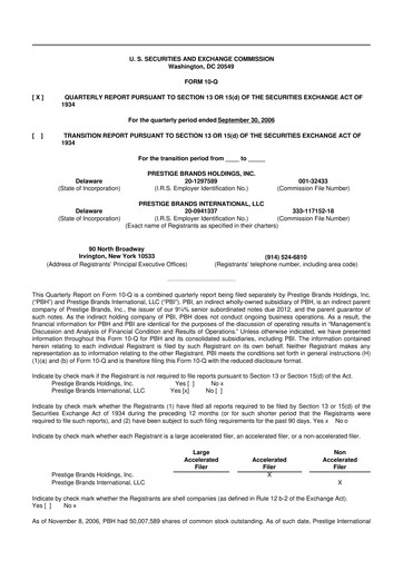 Thumbnail Prestige Consumer Healthcare 10-Q Quarterly Report FY 
