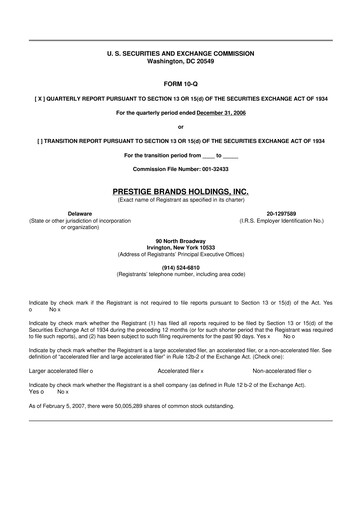 Thumbnail Prestige Consumer Healthcare 10-Q Quarterly Report FY 