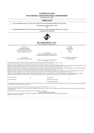 Thumbnail INNOVATE Corp. 10-K Annual Report 2018