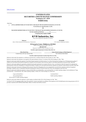 Thumbnail KVH Industries
 10-K Annual Report 2013