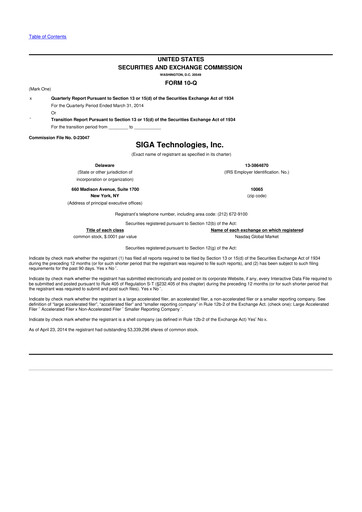 Thumbnail SIGA Technologies 10-Q Quarterly Report FY2014 