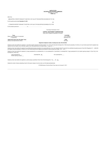 Vorschaubild Capital Southwest Corporation 10-Q Quartalsbericht  
