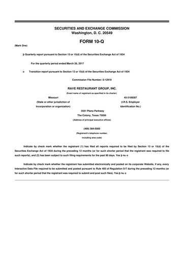 Thumbnail Rave Restaurant Group 10-Q Quarterly Report FY 