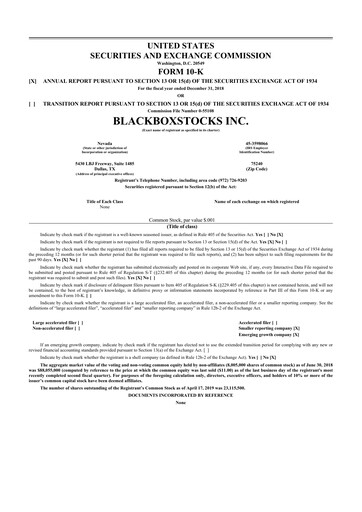 Thumbnail Blackboxstocks 10-K Annual Report 2018