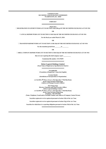 Thumbnail Reitar Logtech Holdings 20-F Annual Report 2024