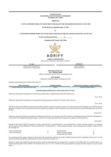 Thumbnail Agrify 10-K Annual Report 2024