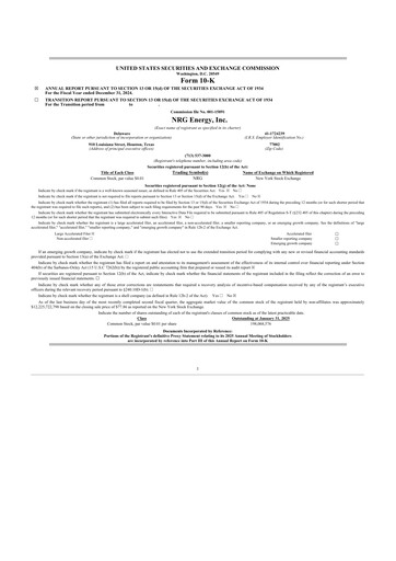 Thumbnail NRG Energy
 10-K Annual Report 2024