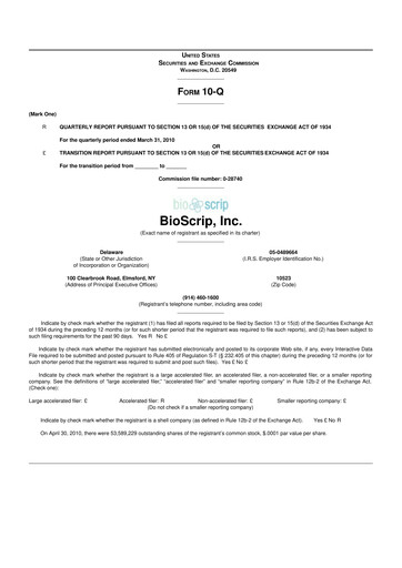 Thumbnail Option Care Health 10-Q Quarterly Report FY2010 